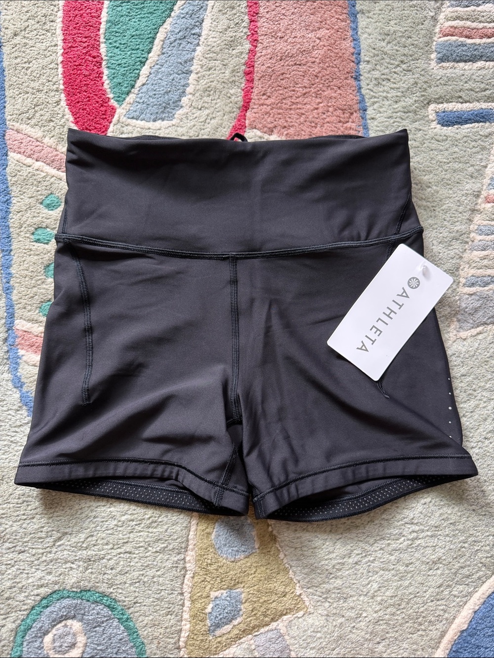 Athleta Black High-Rise Athletic Shorts
